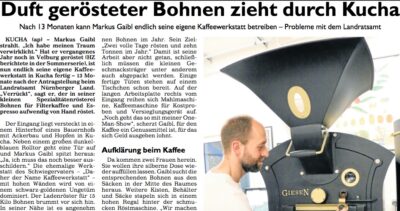 Presseartikel vom 01.12.2018 in der Hersbrucker Zeitung