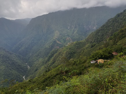 Wälder und Ausblick von der finca San luis in Kolumbien