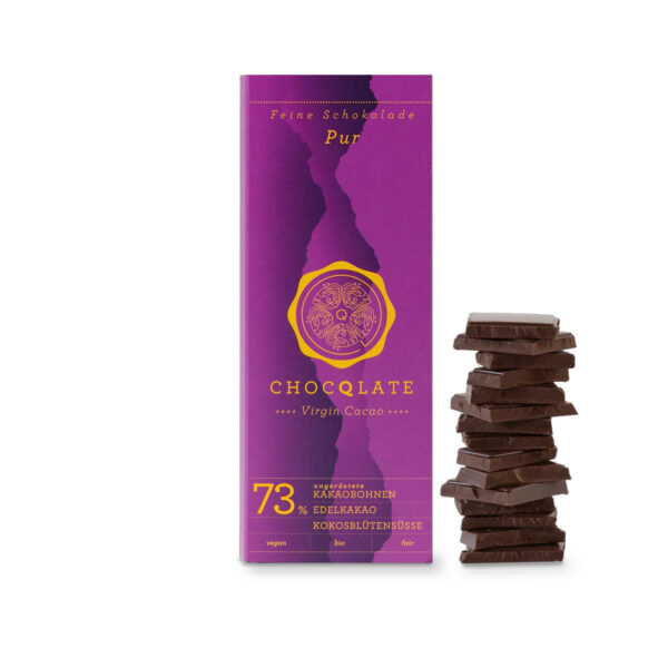 chocqlate-pur Tafel Schokolade mit 73% Kakaoanteil