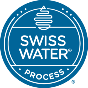 Swiss water decaf Logo Entkoffeinierung von Kaffee